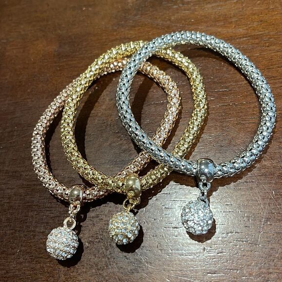 Pandora’s Box - 3 piece set. NWTS. Earrings, Necklace, and 3 Bracelets. - Picture 6 of 7